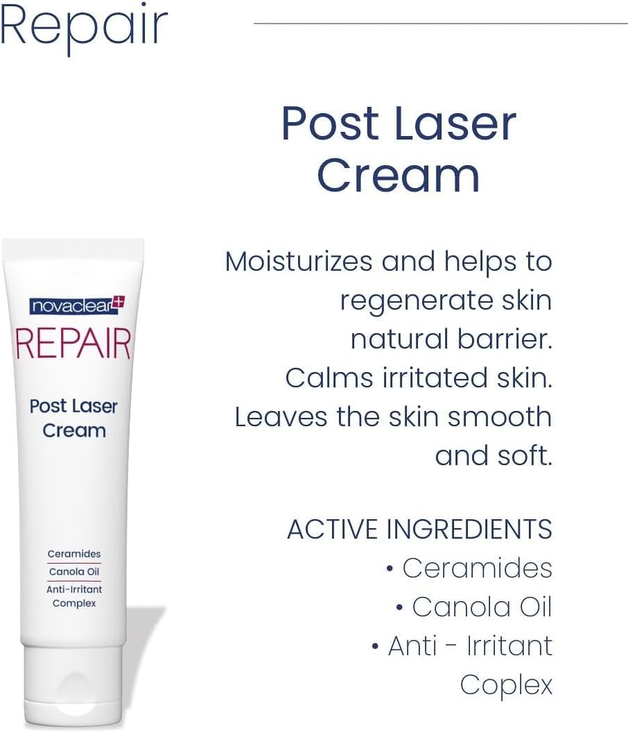 Novaclear Repair Post Laser Cream 40 ML for atfer care post laser and post procedurs