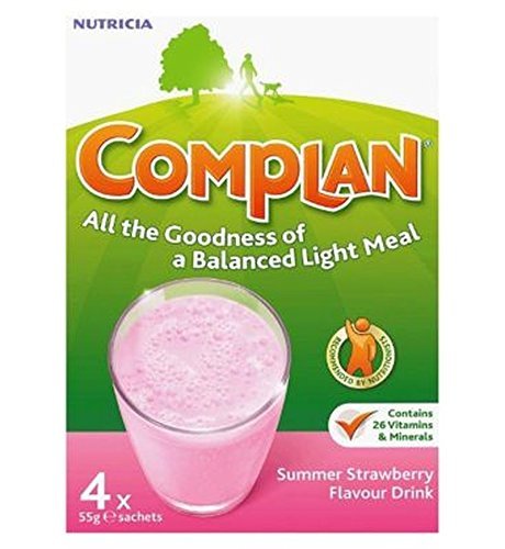 Complan Strawberry Flavour Nutritional Drink 4 x 55g by Complan