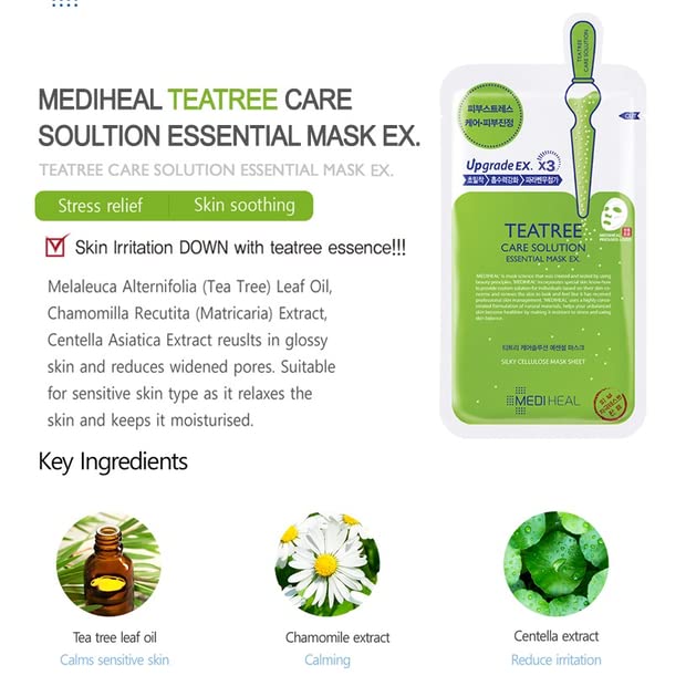 Grehge heet Mask Bundle N.M.F Aquaring Ampoule + Collagen Impact + Teatree Care + E.G.T Timetox Ampoule EX + W.H.P White Hydrating Black EX, 2pcs Each, 5 Different Masks, Totally 10 Sheets