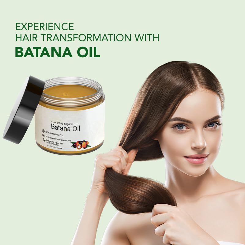 Skynest Raw Batana Oil for Hair Growth: 100% Pure - Dr. Sebi Batana Oil from Honduras Unrefined Promotes Hair thickness for Men & Women 4.23 OZ