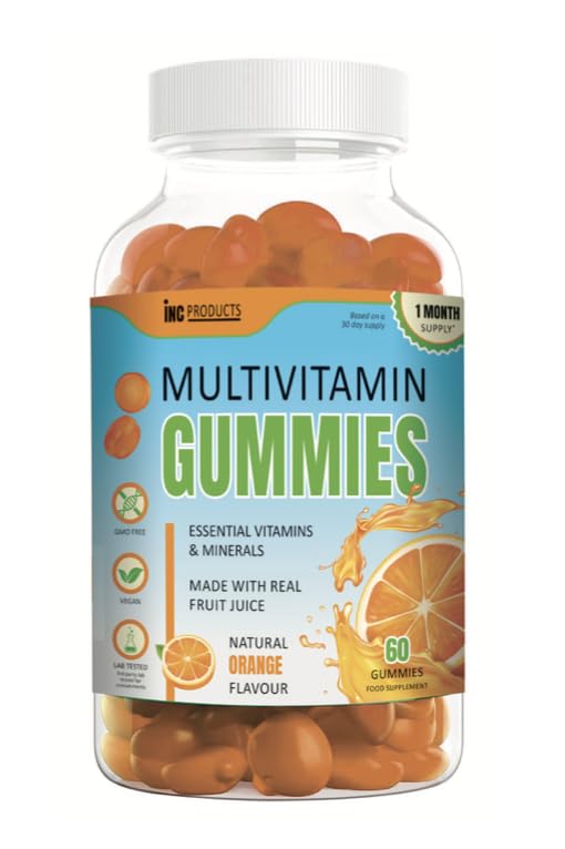 Generic Multivitamin Gummies - Vitamins for Adult and Children - Natural Orange Flavour Soft Chewable Gummy 11 Vitamins &Minerals for Health & Immune Support