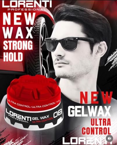 Lorenti Tokyo & Seoul Hair Styling Wax | Ultra Control Strong Hold | No: 08 Aqua Gel Black Wax 150 ml