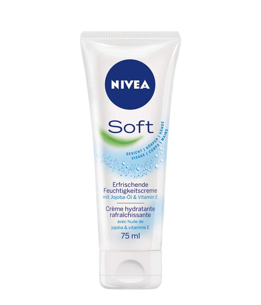Nivea Nivea Soft Cream Cooling Moisturizer with Jojoba Oil and Vitamin E - 1 x 75 ml