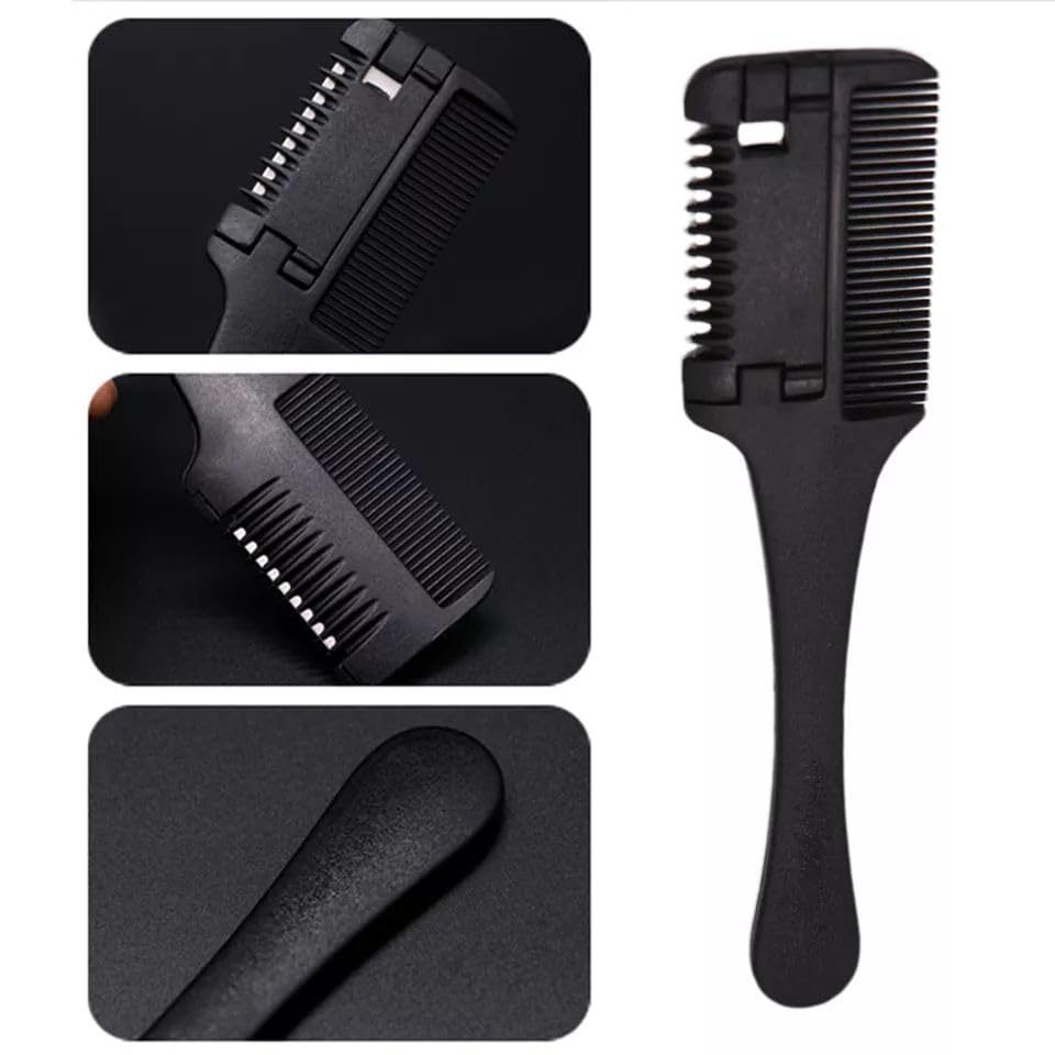 Generic Hair Razor Comb for Hair Thinning & Styling Comb | Double Sided Hairdressing Tool for Barbers and Hairdressers