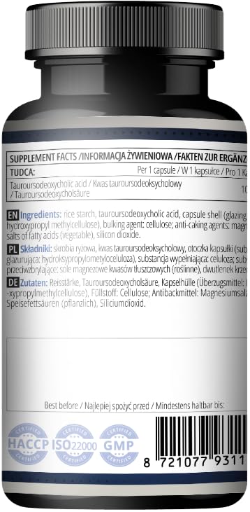 APOLLO'S HEGEMONY Tudca 100mg - 90 Vegan Capsules - A Bile Salt Dietary Supplement to Support Digestion and Liver Function - 3 Months Supply - by Apollo's Hegemony