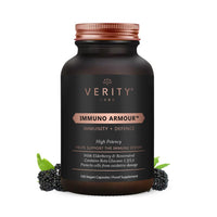 Verity Labs VERITY LABS Immuno Armour Cold and Flu | High Strength Immunity Support | Vitamin C, Vitamin D, Zinc, Elderberry, Probiotics, NAC Supplement