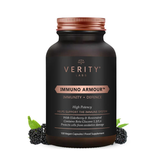 Verity Labs VERITY LABS Immuno Armour Cold and Flu | High Strength Immunity Support | Vitamin C, Vitamin D, Zinc, Elderberry, Probiotics, NAC Supplement