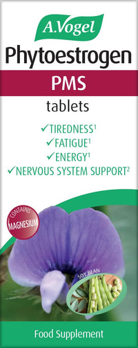 A.Vogel Phytoestrogen PMS Tablets | PMS Supplement for Women | Fatigue & Tiredness Supplement | Soy Isoflavones, Magnesium & Hibiscus | 1 Months Supply