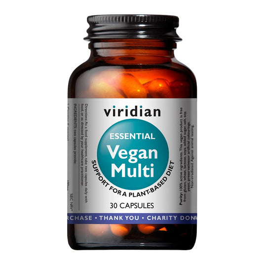 Viridian – Essential Vegan Multivitamin – 30 Caps