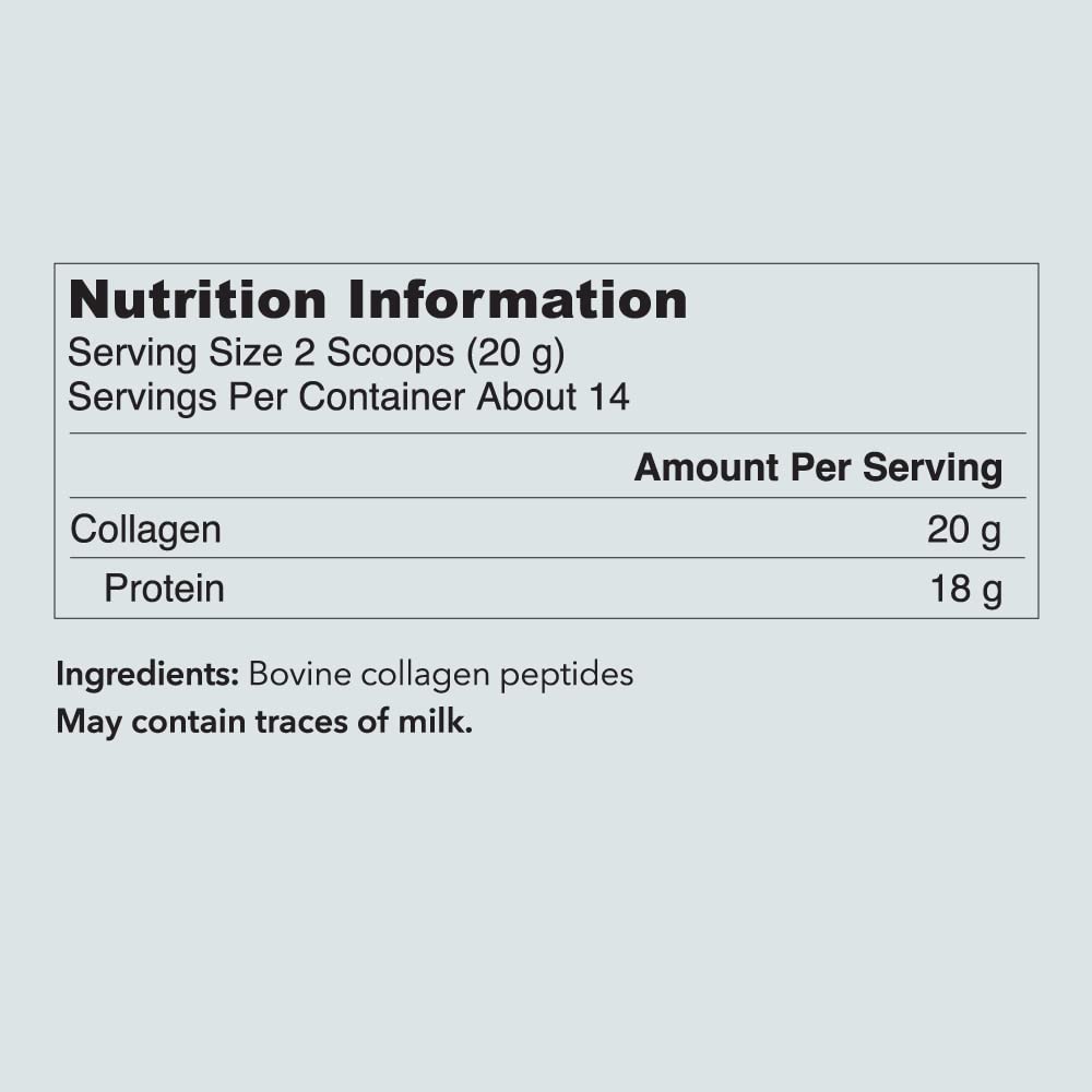 VITAL PROTEINS Collagen Supplements, Vital Proteins Hydrolyzed Collagen Peptides Powder (Type I, III) - Unflavored 284g Canister