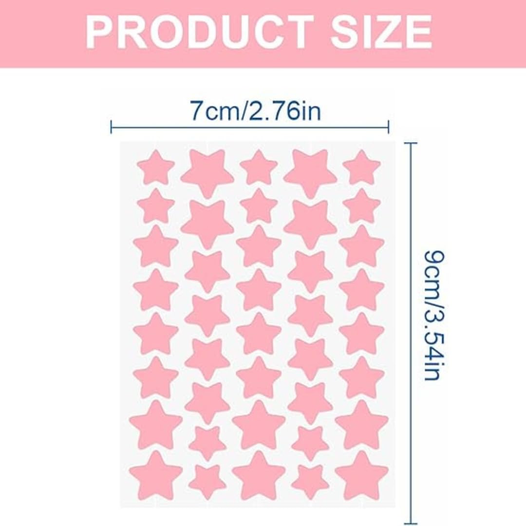 Generic Blue Star Pimple Patches for Face, Hydrocolloid Patches, Patch to Cover Zit & Blemishes, Spot Stickers, Blue Spot Patches, Breakout-Fighting Dots (standard, 40, count) Multiple sizes