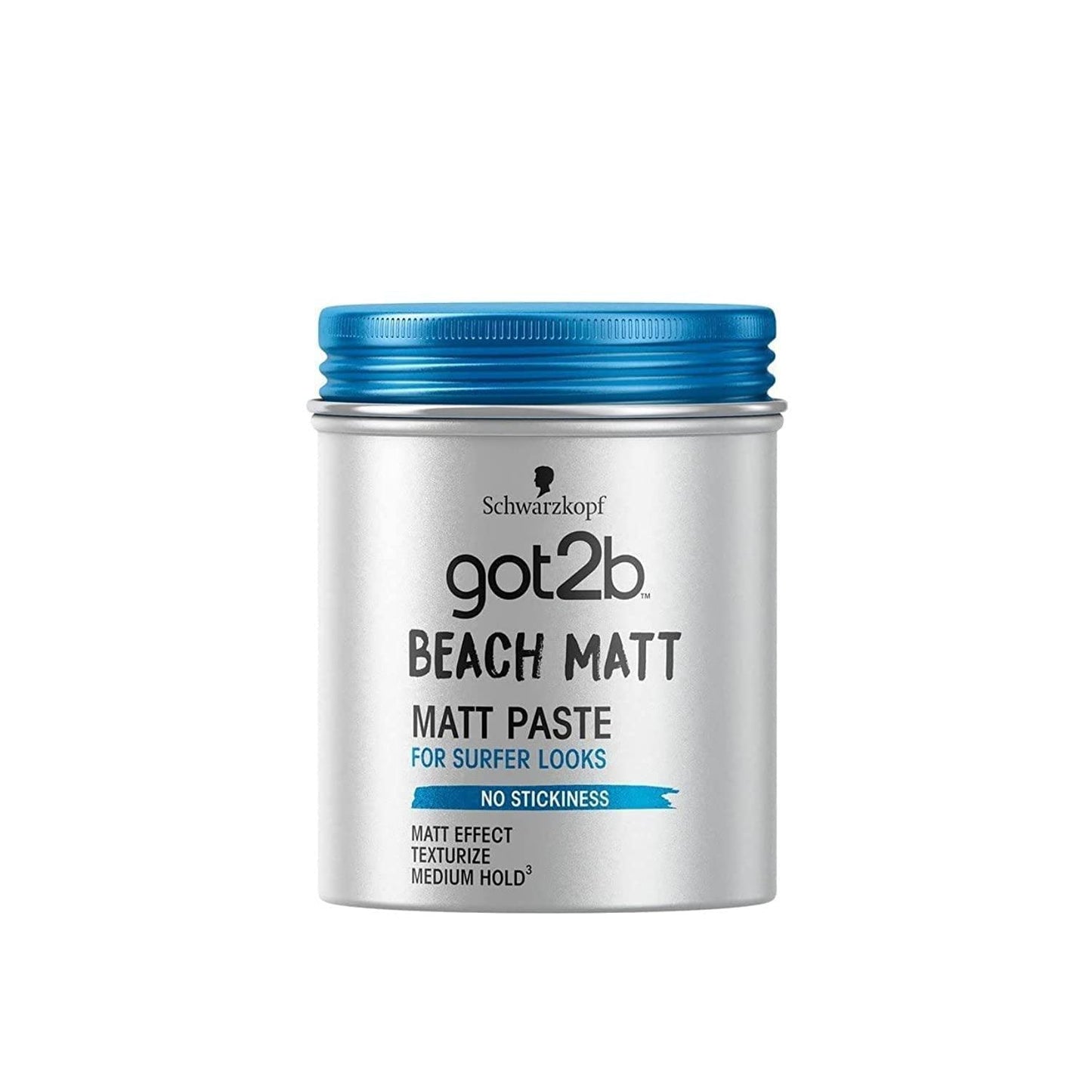 Got2b Beach Matt, Medium Hold, No Stickiness, Matt Texture Hair Paste, 100ml