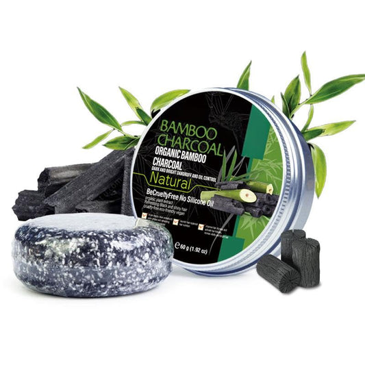 Generic Hair Shampoo For Men All Hair Types - Bamboo Charcoal Soap Deep Cleansing - Nourishing Plant Formula Strengthens Solid Shampoo Travel Friendly Plastic Free 60g (Bamboo Charcoal)