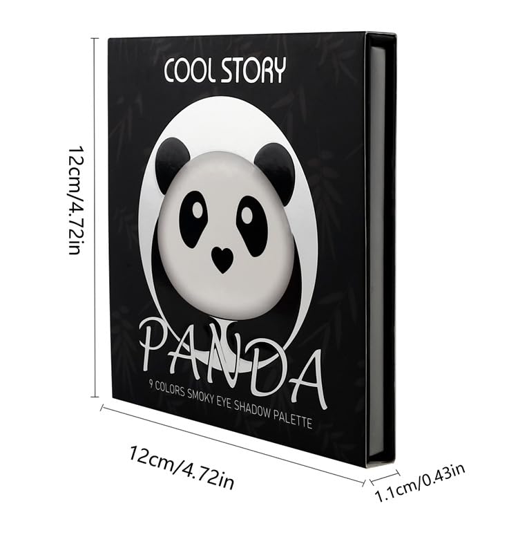 SHEBEEDO Black Eyeshadow Palette,Black Smokey Eyeshadow Palette Makeup,9 Colors Black Silver Gray White Eyeshadow Palette,Highly Pigmented Blendable Makeup Matte Glitter Eyeshadow Palette For Girl&Women