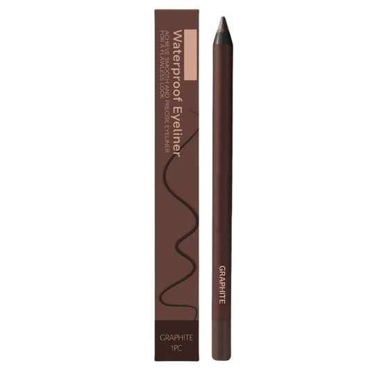 Xunzhi Eyeliner Pencil Waterproof,Plum Eyeliner Waterproof,Dark Brown Waterproo/f Eyel/iner Penci/l,24H Waterproo/f Eyeline/r Duo Sharpenable Eye Penci/l,Long-Lasting No Smudging Fading Smooth,Graphite