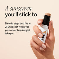MÁDARA Mineral SPF50 Sunscreen Stick 12g – Natural Zinc Oxide Face Sunscreen | Non-Toxic, Tinted Mineral-Based Sun Protection for Face, Hands & Décolleté