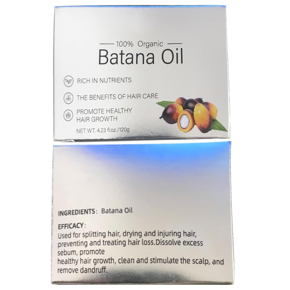 Skynest Raw Batana Oil for Hair Growth: 95% Batana Oil & 5% Rosemary Oil from Honduras Unrefined Promotes Hair thickness for Men & Women 4.23 OZ