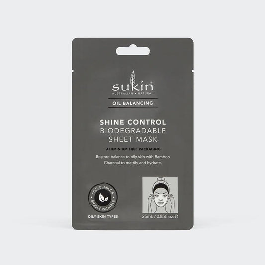 SUKIN OIL BALANCING MASK SACHETX8 SHINE CONTROL SHEET