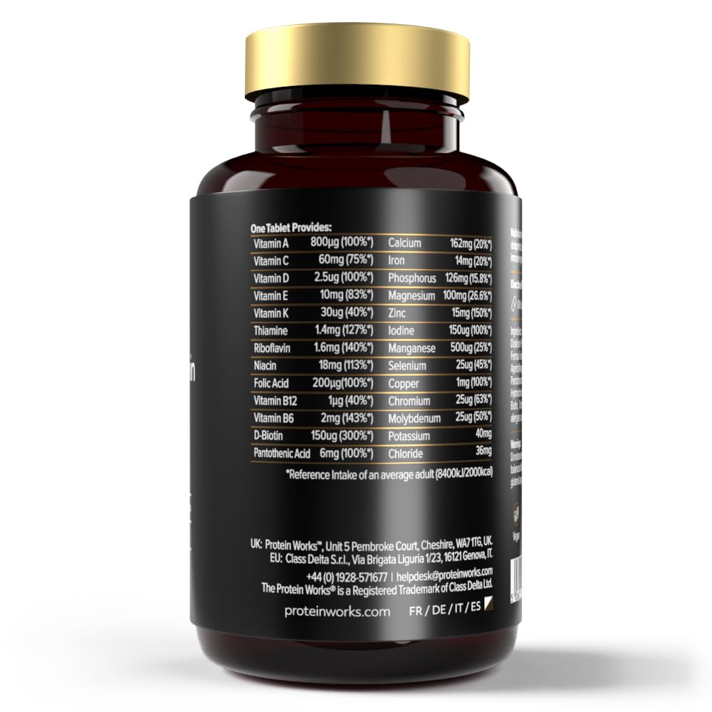 Protein Works - Multivitamin Ultra | 26 Key Vitamins & Minerals | Promotes Health & Wellbeing | 60 Tablets