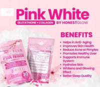 RKS BEAUTY PRODUCTS Honest Glow Pink White Capsule Glutathione + Collagen 30 caps