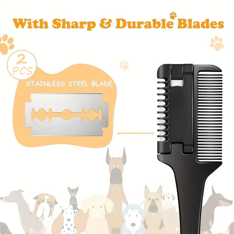 Generic Hair Razor Comb for Hair Thinning & Styling Comb | Double Sided Hairdressing Tool for Barbers and Hairdressers