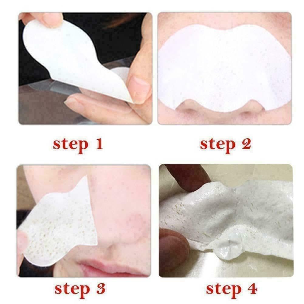 (10 Pcs) Blackhead Remover | Nose Beauty Stickers | Blackhead Acne Removal Pore Cleansing Nose Cleaning Strips | Deep Cleansing Nose Pore Strips For Men & Women (White)