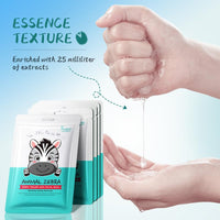 CTUBLIAUNX 7 Sheet Face Masks, Face Masks Skincare, Face Mask Set Anti Wrinkle & Anti Age, Facial Masks Reduces Dullness & Fine Lines, Moisturizing Face Mask with Animal Patterns for Women