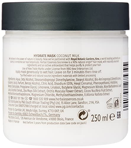 Herbal Essences Bio Renew Coconut Milk Mask, 250 ml