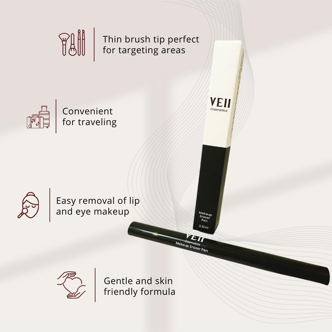Generic Eye Makeup Remover Pen, Makeup Remover Eraser for Instant Touch-Ups of Stray or Smudged Eyeliner, Lipstick, & More, Travel-Friendly Make up Remover Pen, Eyeliner Eraser Pen
