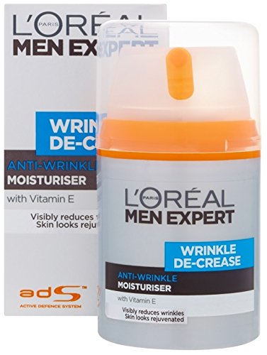 L'ORÉAL 3 x 50ml LOreal Men Expert Wrinkle De-Crease Anti-Wrinkle Moisturiser