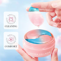 ZQUKAMZ Sakura Eye Masks, 30 Pairs Collagen Gel Under Eye Patches, Crystal Eye Masks Reduce Wrinkles and Dark Circles, Moisturizing & Anti-Aging Reducing Eye Wrinkles Skincare