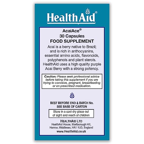 HealthAid AcaiAce Acai Berry 1500mg 30 Capsules