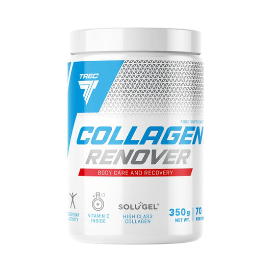 Trec Nutrition TREC Nutrition Collagen RENOVER 350g Cherry - Powder - Boost Joint Strength, Enhance Bone Health, and Rejuvenate Skin | Hydrolysed Collagen with Vitamin C for Optimal Regeneration