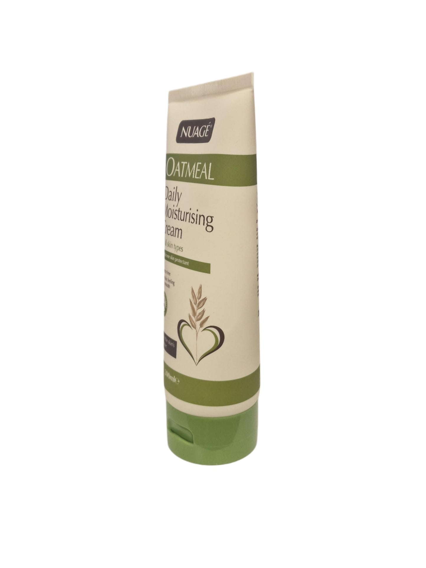 Nuage Oatmeal Daily Moisturizing Cream for All Skin Types with Soothing Oatmeal Extracts, Hydrating and Nourishing Formula, 200ml Tube