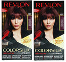 Revlon Luxurious Colorsilk Buttercream Vivid Colour Burgundy Hair Colour 2 PACK