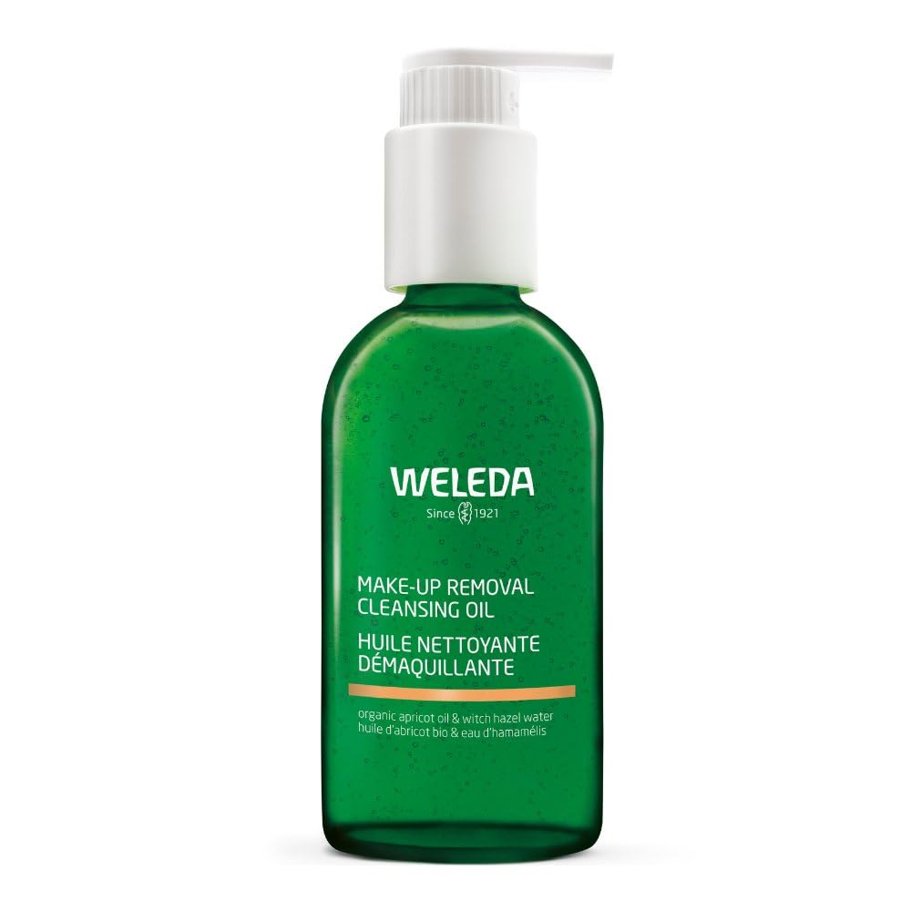Weleda WELEDA Make-Up Removal Cleansing Oil 150ml - Natural Cleansing Oil with pump dispenser and Organic ingredients