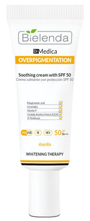 Bielenda Dr Medica Overpigmentation Beruhigende Creme mit Lichtschutzfaktor SPF 50 für den Tag, 50 ml