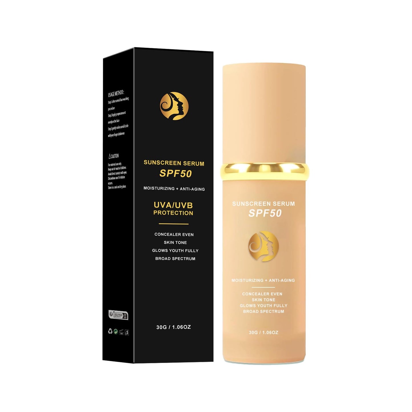 Cureluxe Colour Changing Foundation - 4 in 1 SPF50 Sunscreen Serum 30g