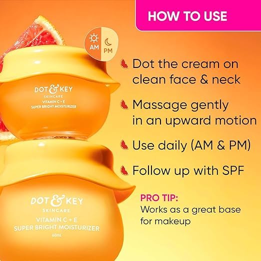 Generic Dot & Key Vitamin C + E Sorbet Super Bright Moisturiser for Face Vitamin C Face Moisturiser for Glowing Skin