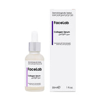 FaceLab Collagen Serum, Anti-Aging Formula, Reduces Wrinkles and Sagging, Moisturises and Softens Skin, Antioxidant Protection, for All Skin Types, 30ml