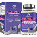 Glucosamine and Chondroitin High Strength Capsules - Glucosamine Complex with MSM â 180 Glucosamine Capsules - with Vitamin C, Rosehip, Turmeric Curcumin & Marine Collagen â UK Made by Natures Zest