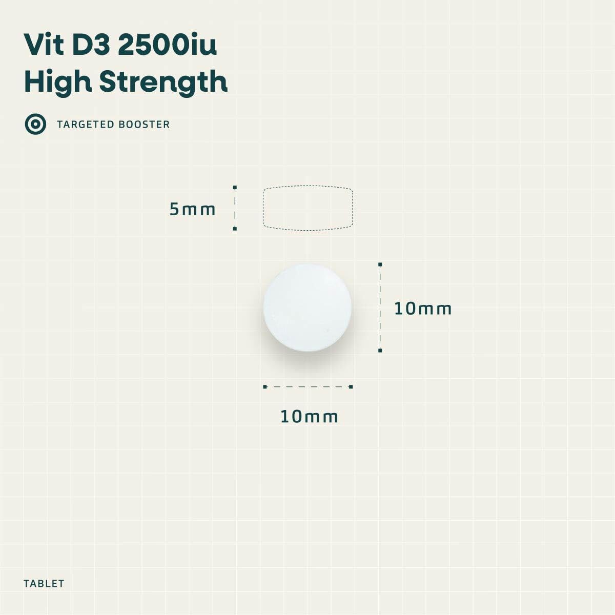 Vegetology Vegan Vitamin D3 2500iu Chewable Tablets - Vegan and Vegetarian Society Registered Vitamin D - 60 Days Supply