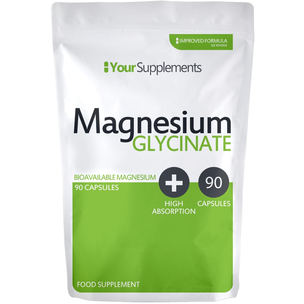 Magnesium Glycinate | 90 Capsules | True Fully Chelated Magnesium | No Blends or Buffered Bisglycinate | UK Made | Vegan Friendly