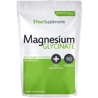 Magnesium Glycinate | 90 Capsules | True Fully Chelated Magnesium | No Blends or Buffered Bisglycinate | UK Made | Vegan Friendly