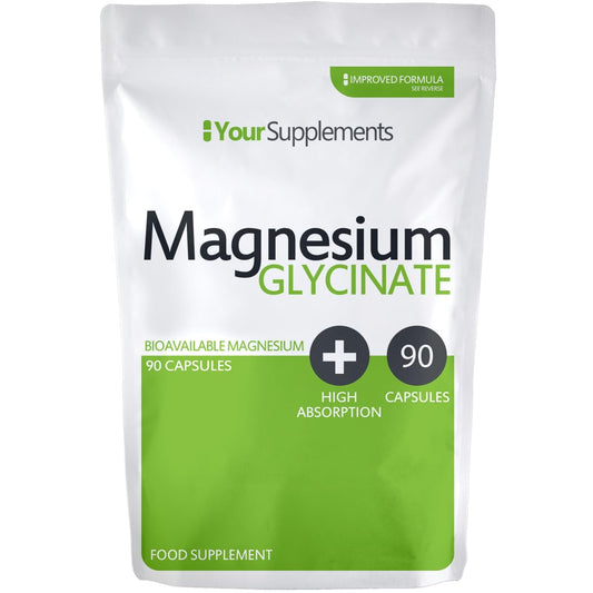 Magnesium Glycinate | 90 Capsules | True Fully Chelated Magnesium | No Blends or Buffered Bisglycinate | UK Made | Vegan Friendly