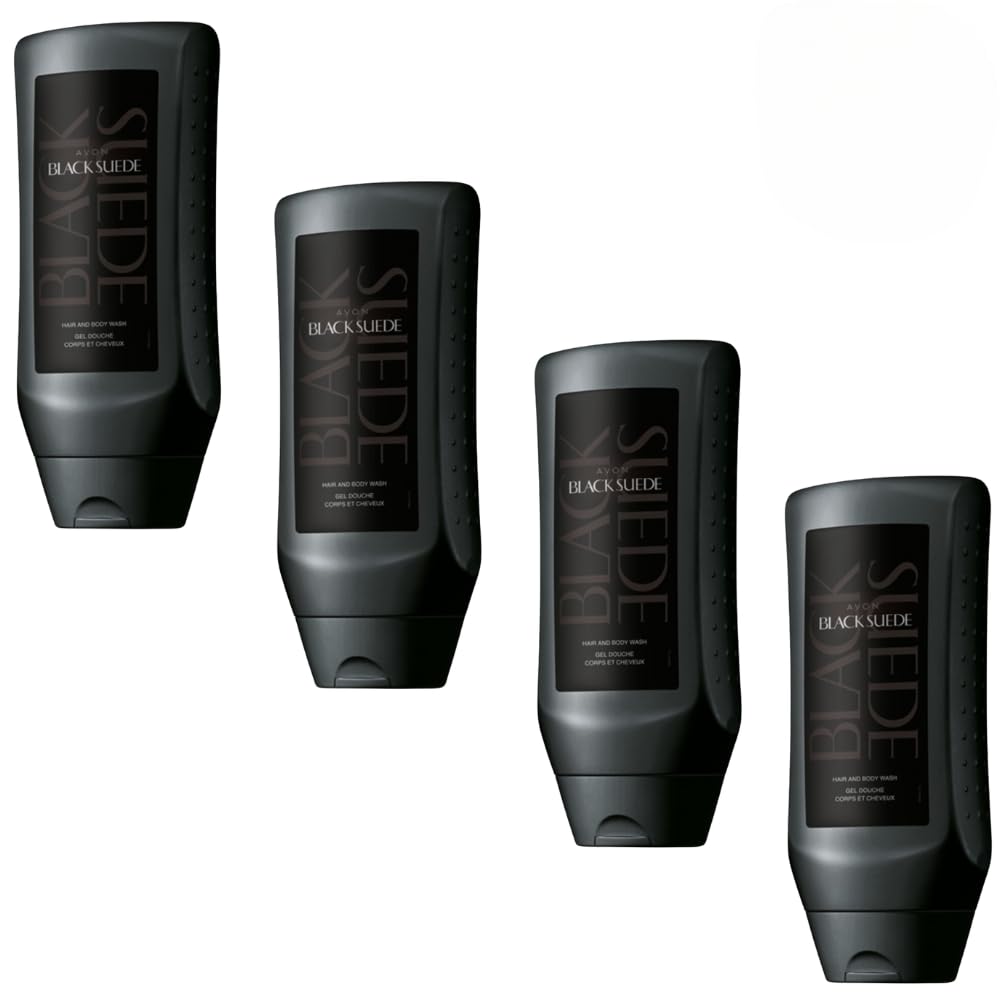 Generic Avon Black Suede Men's Hair & Body Wash | Warm Woods, Leather Accord, Fresh Greens | Cruelty Free (4)