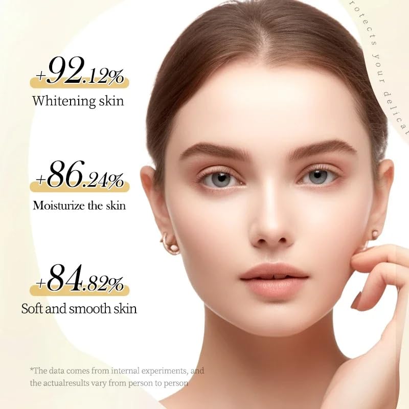 (6 Pack) 24K Gold, Hyaluronic Acid & Vitamin C Face Mask Set - Hydrating, Skin Brightening, Redness Relief, Anti-Aging Ampoule Serum Masks