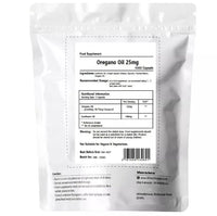 UKHealthHouse Oregano Oil 25mg Capsules Softgel | 18.75mg Carvacrol, Low Thymol | Cold-Pressed Essential Oregano Oil (Origanum Vulgare) | NO Additives (1000 caps)