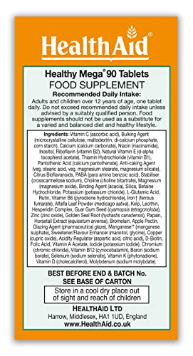 HealthAid Healthy Mega - Prolong Release - 90 Vegetarian Tablets