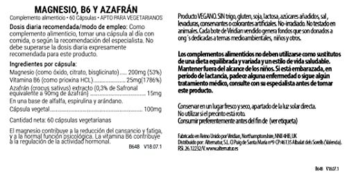 Viridian Magnesium B6 & Saffron